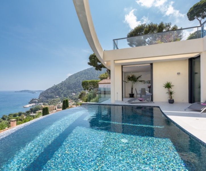 modern villa, a corner of paradise in eze