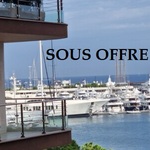 RESIDENCE BRISTOL - Studio vendu meublé avec grande terrasse vue partielle Port  - SOUS OFFRE